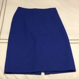 J.Crew no.2 pencil skirt wool blue